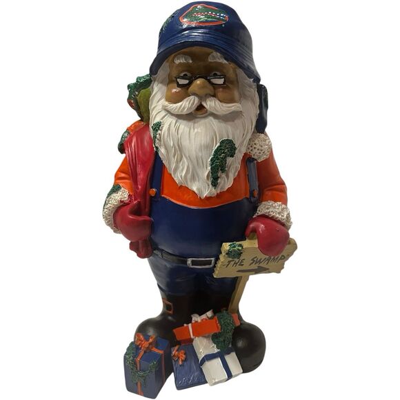 Florida Gators Santa Figurine 10.5” NCAA Xmas Decor “The Swamp” Licensed - Picture 1 of 13